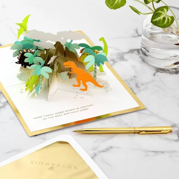 Hallmark Paper Wonder Pop Up Birthday Card for Kids with Sound Dinosaur VolcanoDinosaur