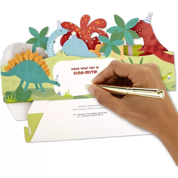 Hallmark Paper Wonder Pop Up Birthday Card for Kids with Sound Dinosaur VolcanoPop Up  Dinosaur  Volcano