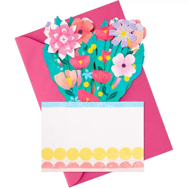 Hallmark Paper Wonder Pop Up Card Colorful Flower Bouquet for Mothers Day Spring Birthday Thinking of You Congrats or Any OccasionMulticolor