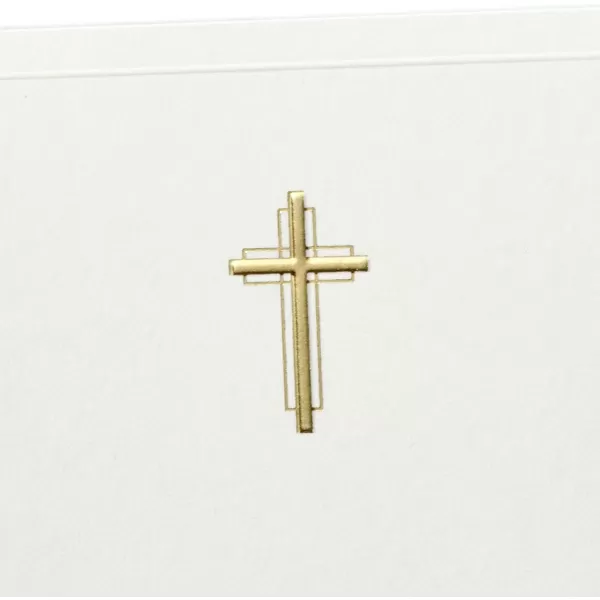 Hallmark Religious Blank Cards Gold Cross 20 Cards with Envelopes