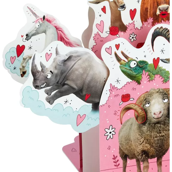 Hallmark Shoebox Funny Anniversary Card All Night Long for Birthday Love Just Because and MorePop Up  Horny Animals