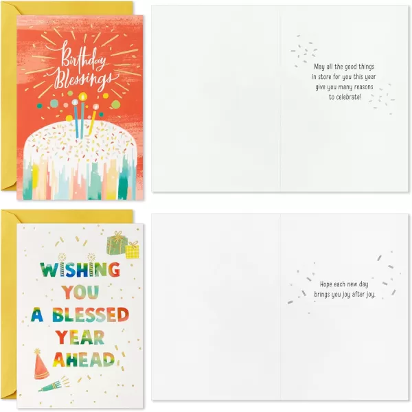 Hallmark Spiritual Birthday Card Assortment 36 Cards with Envelopes 6 Designs Blessed BirthdayBlessed Birthday