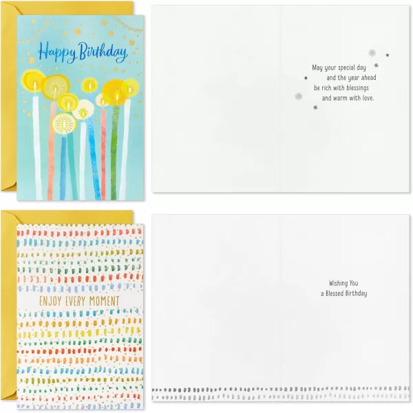 Hallmark Spiritual Birthday Card Assortment 36 Cards with Envelopes 6 Designs Blessed BirthdayBlessed Birthday