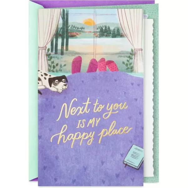 Hallmark Anniversary Card Love Card Romantic Birthday Card for Women Youre the OneHappy Place