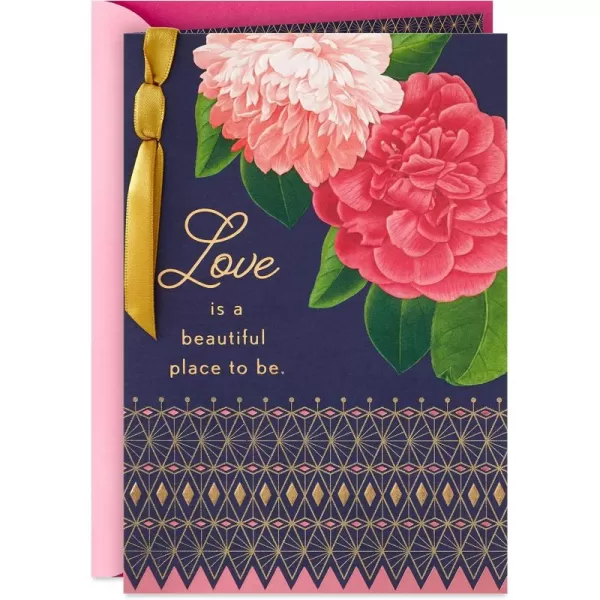 Hallmark Anniversary Card Love Card Romantic Birthday Card for Women Youre the OneLove Is a Beautiful Place to Be