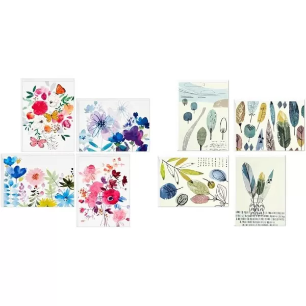 Hallmark Blank Cards Assortment Painted Flowers 48 Cards with EnvelopesGreeting Card Blank Cards Assortment