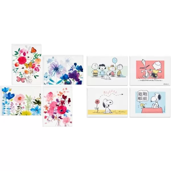 Hallmark Blank Cards Assortment Painted Flowers 48 Cards with EnvelopesGreeting Card  card  5STZ1049