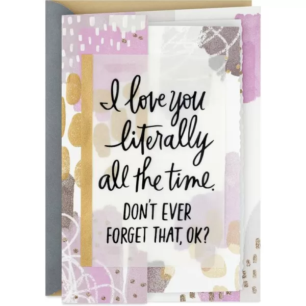 Hallmark Fathers Day Card or Love Card for Him Lucky Me to Have You Anniversary CardLove You All the Time