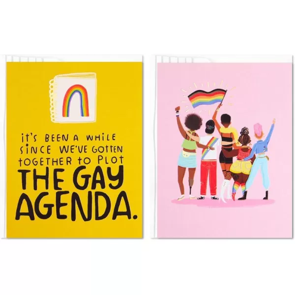 Hallmark Good Mail Pack of 2 Pride Cards or Friendship Cards Loud ProudLoud  Proud