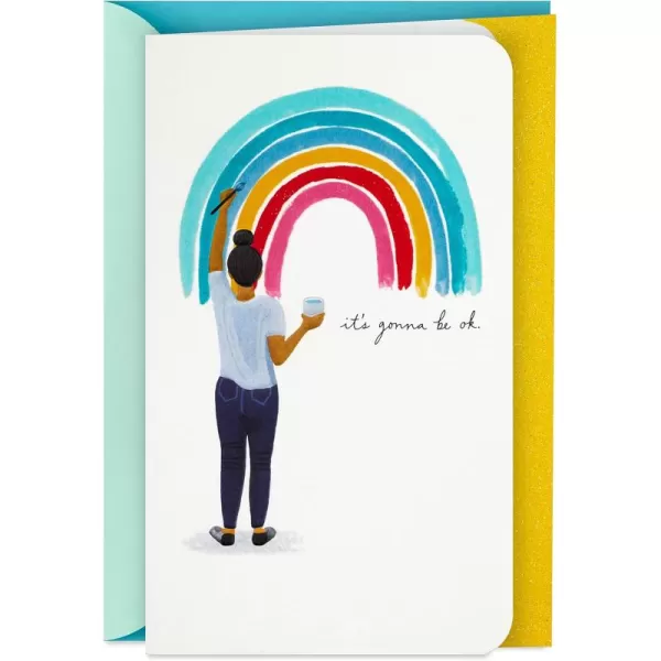 Hallmark Signature Blank Card RainbowGonna Be OK