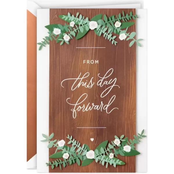 Hallmark Signature Wedding Card From This Day Forward Rustic FlowersFrom This Day Forward