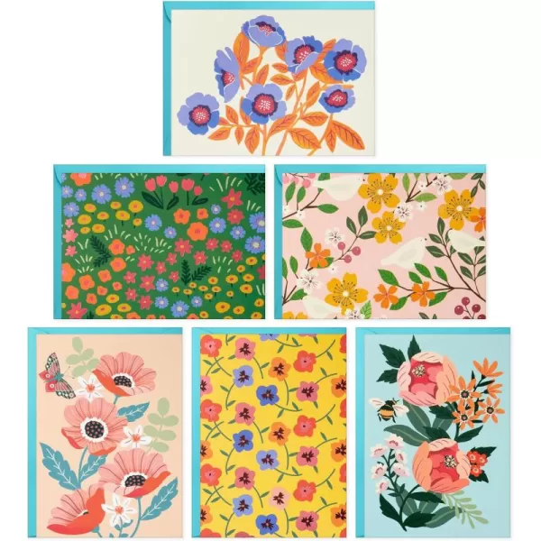 Hallmark Spring Floral Note Card Assortment 24 Blank Cards with Envelopes for Mothers Day Spring Birthdays Easter Baby Showers Thank You