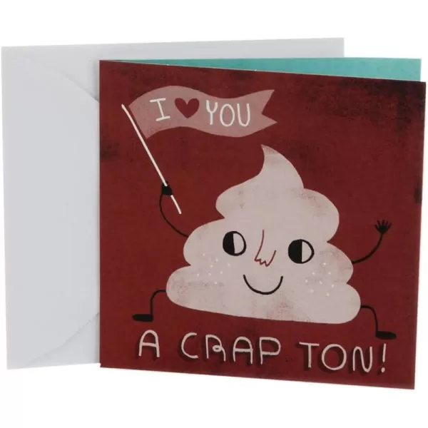 Hallmark Studio Ink Birthday Card Fathers Day Card or Anniversary Card I Love You A Crap Ton 0299RZJ5026