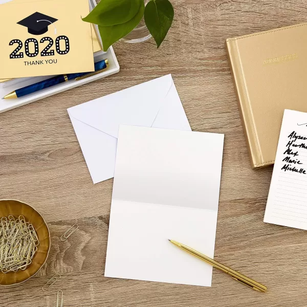 Hallmark 2024 Graduation Thank You Cards 40 Thank You Notes with Envelopes Gold Graduation Cap2020  Gold Cap Thank You Notes