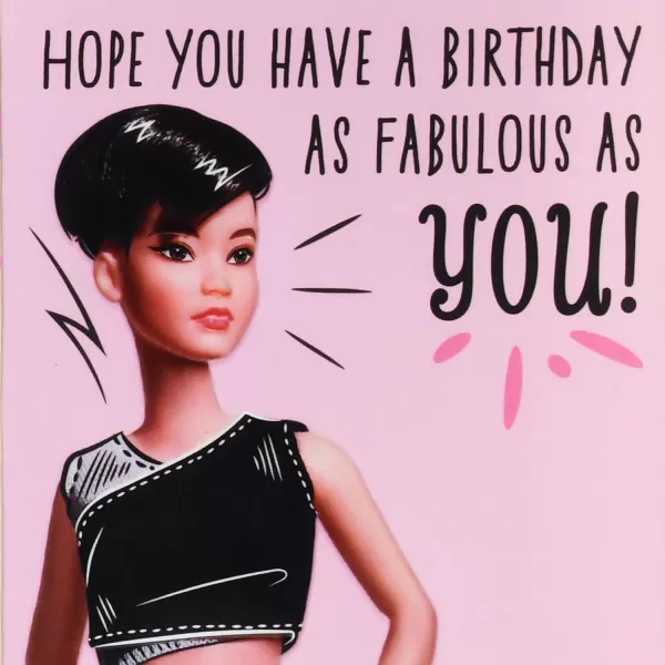 Hallmark Barbie Birthday Card for Girls Strong Limitless Fabulous