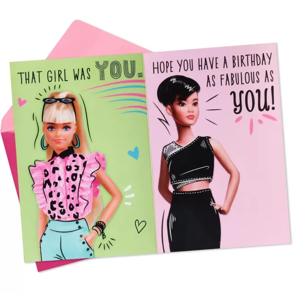 Hallmark Barbie Birthday Card for Girls Strong Limitless Fabulous