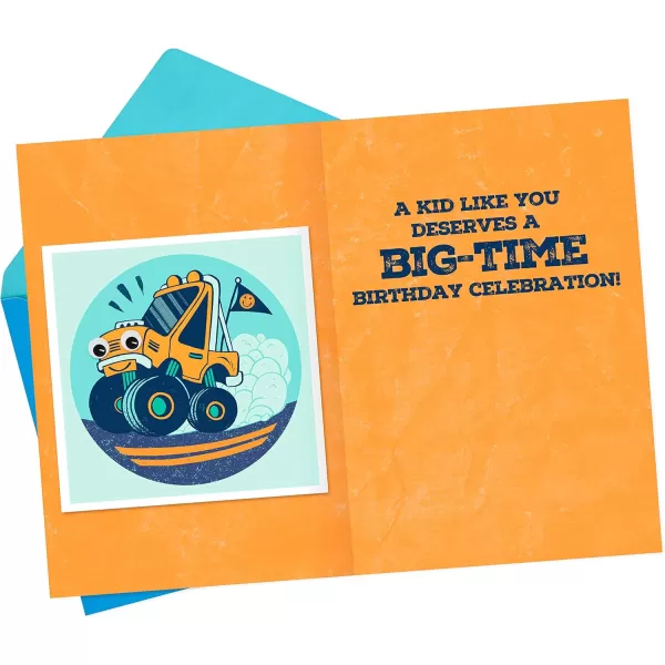 Hallmark Birthday Card for Kids Monster Truck Sticker