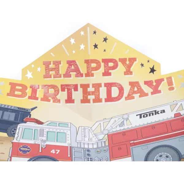 Hallmark Birthday Greeting Card for Kids Hasbro Tonka TruckMulticolor