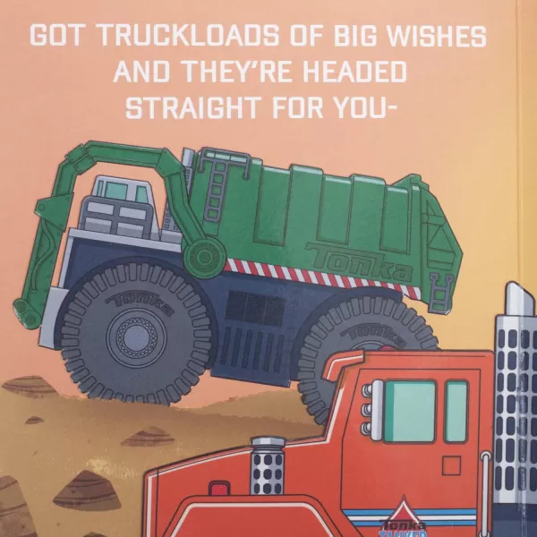 Hallmark Birthday Greeting Card for Kids Hasbro Tonka TruckMulticolor