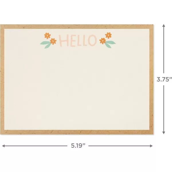 Hallmark Blank Cards Assortment with Organizer Flowers 50 Flat Paneled Note Cards with EnvelopesBlank Cards Assortment with Organizer