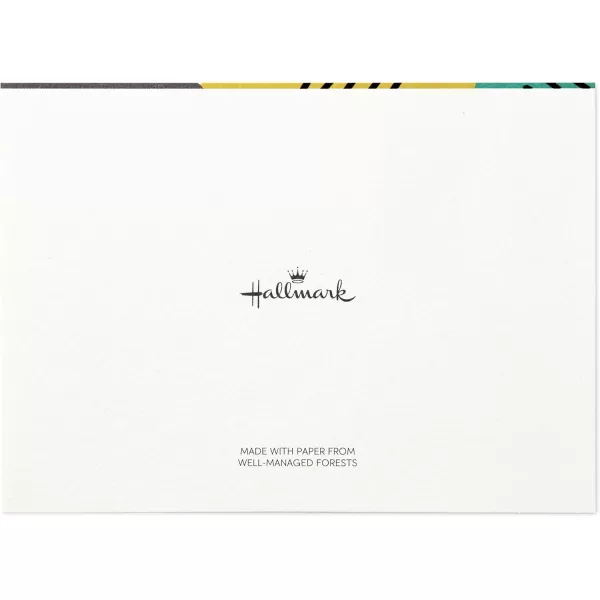 Hallmark Blank Cards Gold Foil Lines 10 Cards with EnvelopesHello