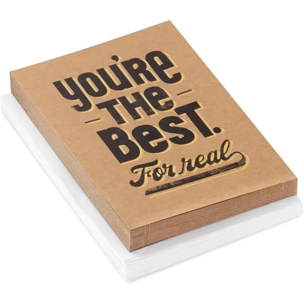 Hallmark Blank Cards Youre the Best 20 Cards with Envelopes