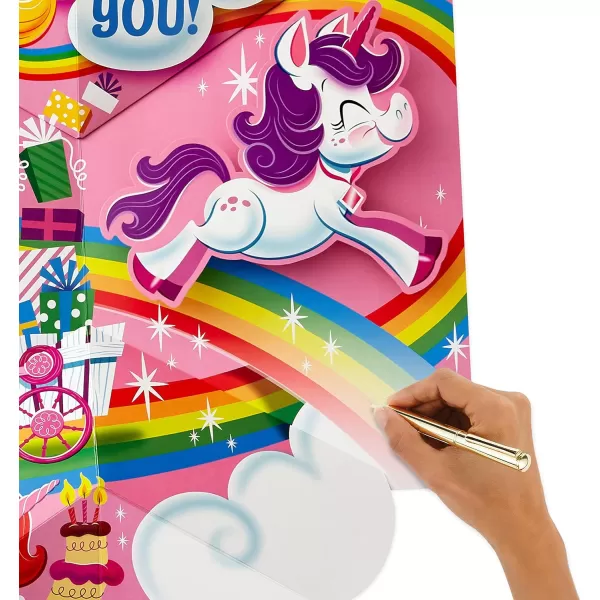 Hallmark Jumbo Pop Up Birthday Card for Kids UnicornsUnicorns