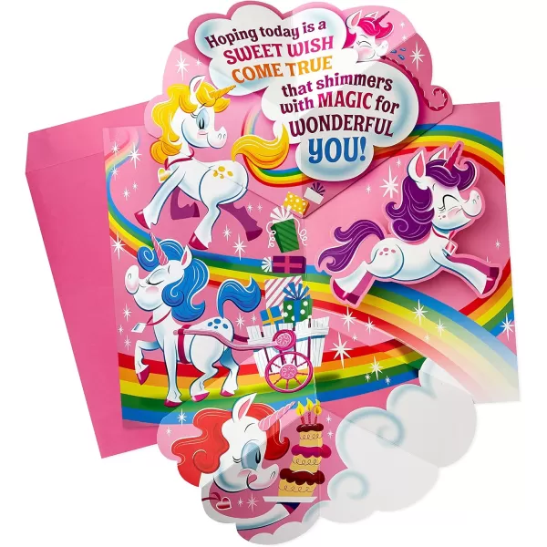 Hallmark Jumbo Pop Up Birthday Card for Kids UnicornsUnicorns