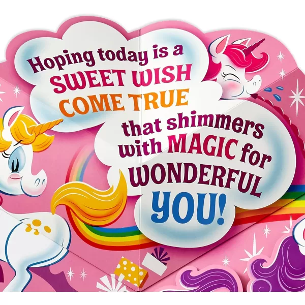 Hallmark Jumbo Pop Up Birthday Card for Kids UnicornsUnicorns