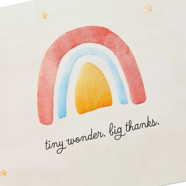 Hallmark Pack of Baby Shower Thank You Cards Watercolor Rainbow 40 Cards and Envelopes