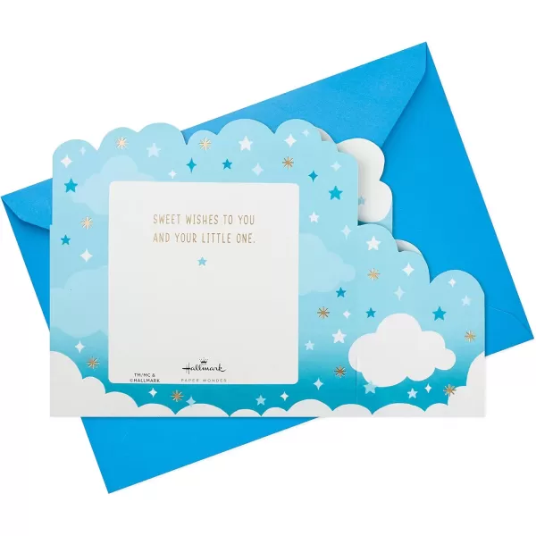 Hallmark Paper Wonder Pop Up Baby Shower Card for Boy Blue Balloons Welcome New Baby Boy CongratulationsBlue Balloons