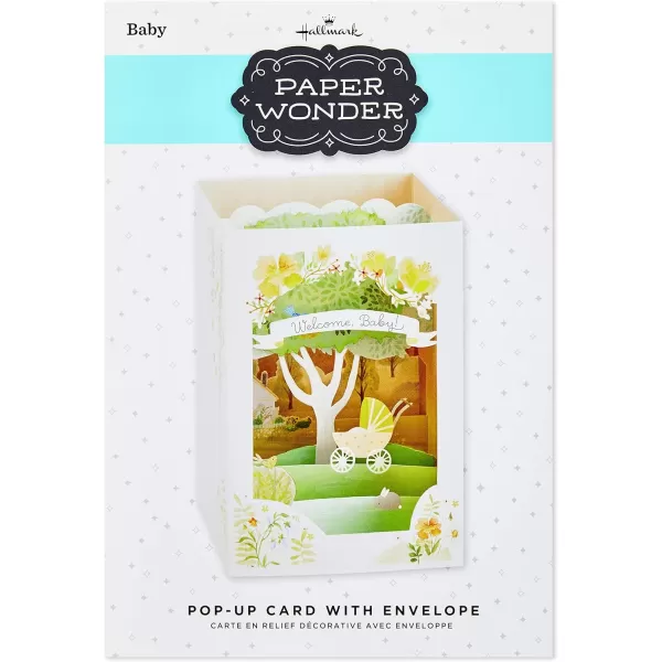 Hallmark Paper Wonder Pop Up Baby Shower Card for New Parents Jungle Animals Welcome New Baby CongratulationsFamily Tree