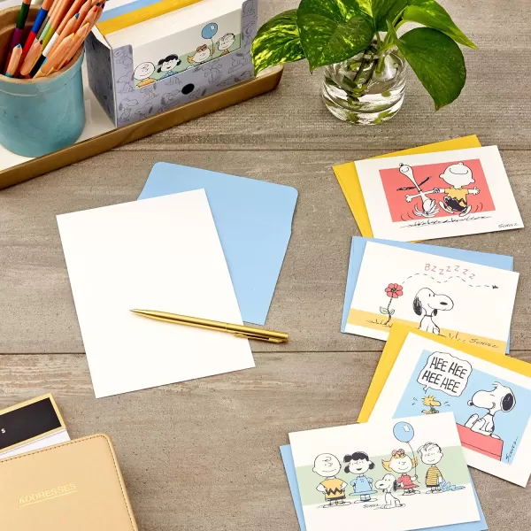 Hallmark Peanuts Blank Cards Assortment 70th Anniversary 40 Note Cards with EnvelopesGreeting Card