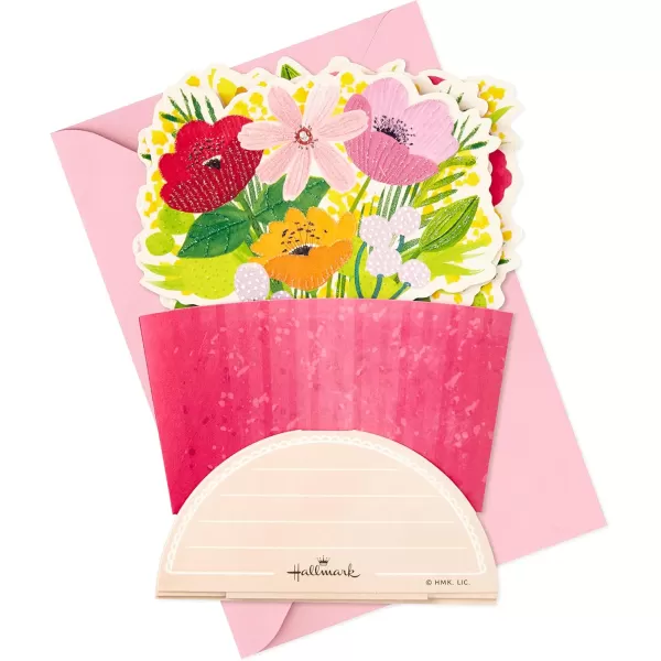 Hallmark Pop Up Mothers Day Card or Birthday Card for Women Her Grandma Sister Daughter Friend Flower BouquetPop Up  Displayable Bouquet