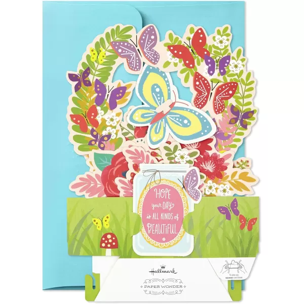 Hallmark Pop Up Mothers Day Card or Birthday Card for Women Her Grandma Sister Daughter Friend Flower BouquetPop Up  Flowers and Butterflies