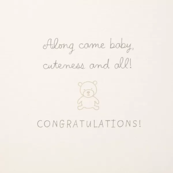 Hallmark Signature Baby Shower Card for New Parents Hello Little One Welcome New Baby Congratulations Gender RevealStroller