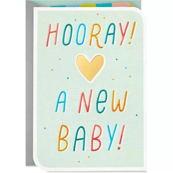 Hallmark Baby Shower Card for New Parents Animals in the Woods Welcome New Baby Congratulations Gender RevealHooray