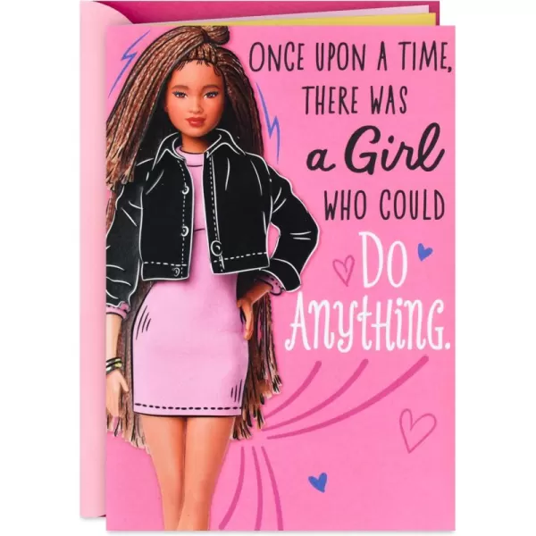 Hallmark Barbie Birthday Card for Girls Strong Limitless Fabulous