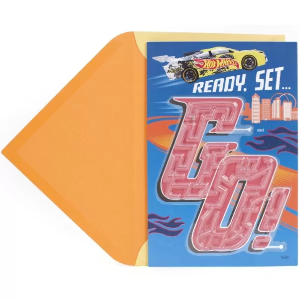 Hallmark Birthday Greeting Card Hot Wheels