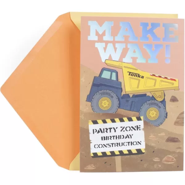 Hallmark Birthday Greeting Card for Kids Hasbro Tonka TruckMulticolor