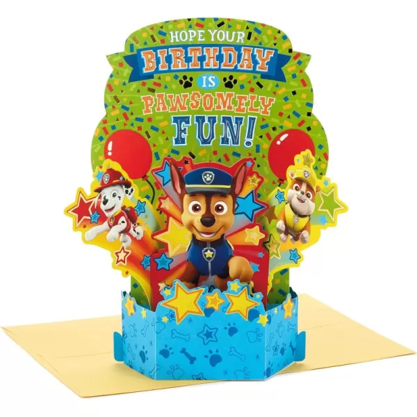 Hallmark Paper Wonder Pop Up Birthday Card for Kids Paw Patrol