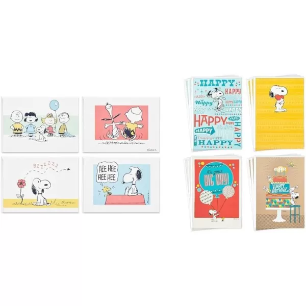 Hallmark Peanuts Blank Cards Assortment 70th Anniversary 40 Note Cards with EnvelopesGreeting Card Birthday Cards Snoopy