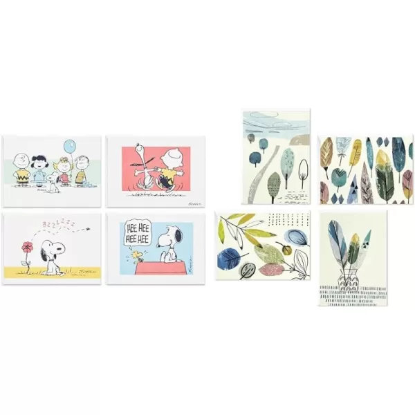 Hallmark Peanuts Blank Cards Assortment 70th Anniversary 40 Note Cards with EnvelopesGreeting Card  Blank Cards Assortment