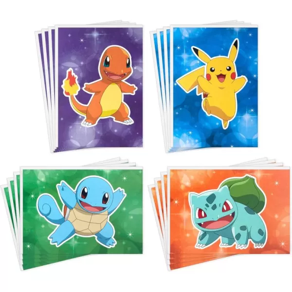 Hallmark Pokmon Kids Birthday Card Assortment 16 Cards with Envelopes Pikachu Bulbasaur Squirtle Charmander