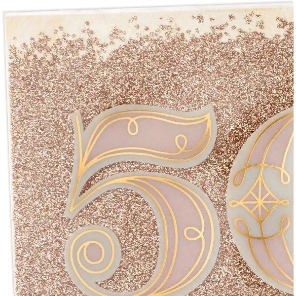 Hallmark 50th Anniversary Card RosesGolden Anniversary