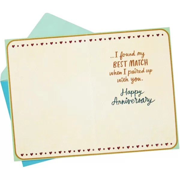 Hallmark Anniversary Card Nested Hearts 0599RZB1120Cream