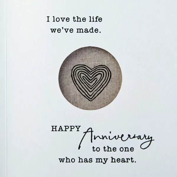 Hallmark Anniversary Card Two Hearts