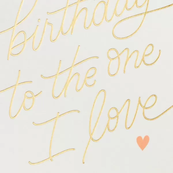 Hallmark Birthday Card for Husband Wife Boyfriend Girlfriend So LuckyOne I Love