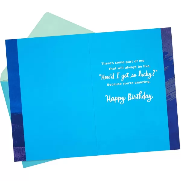 Hallmark Birthday Card for Husband Wife Boyfriend Girlfriend So LuckySo Lucky