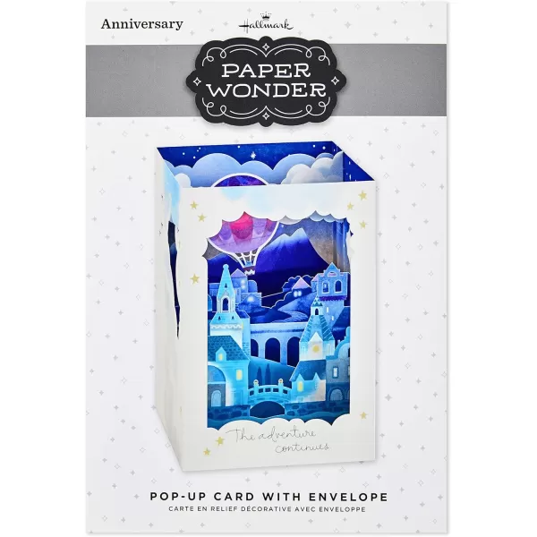 Hallmark Paper Wonder Displayable Pop Up Anniversary Card Adventure Continues